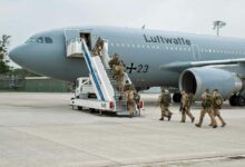 Bundeswehrsoldaten auf dem Weg nach Afghanistan