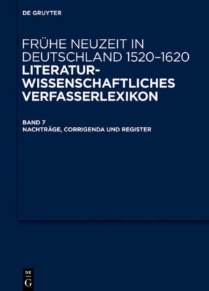 Frühe Neuzeit in Deutschland. 1520-1620: Nachträge