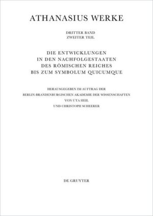 The second and final part of Vol. 3 of the Documents on the History of the Arian Controversy includes texts from the struggles on trinitarian theology between the Nicaean-Augustinian and Arian position on consubstantiality in the gentile successor kingdoms of the Vandals, Burgundians, Ostrogoths, Visigoths, and Merovingians. It concludes with documents on the conversion of the Visigoth king Reccared (end of 6th c.) and the Athanasian Creed.