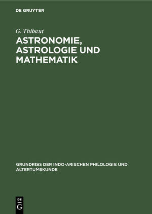 Astronomie, Astrologie und Mathematik | G. Thibaut