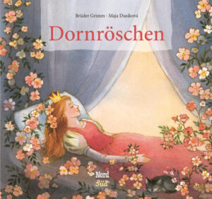 Hundert Jahre muss Dornröschen schlafen, bis sie von einem mutigen Prinzen wachgeküsst wird. Das bekannte Märchen der Brüder Grimm, wunderschön illustriert von Maja Dusíková.