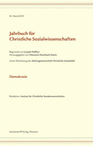 Jahrbuch für christliche Sozialwissenschaften, 54. Band (2013) | Bundesamt für magische Wesen