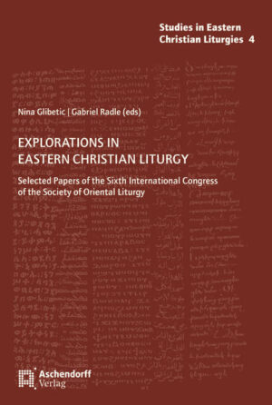 The Society of Oriental Liturgy (SOL) is an international academic society dedicated to the scholarly study of the various Eastern Christian liturgical traditions and related fields in all its aspects and phases, including allied disciplines, and its multiple methodologies. This volume brings together a selection of contributions from society members that germinated from papers delivered at the SOL congress gathered in Etchmiadzin, Armenia in September 2016. The chapters reveal new and original research on a variety of topics pertaining to Eastern liturgical rites, including, inter alia, methodological reflections on the field of liturgiology, analysis of unedited Syriac and Ge’ez liturgical texts, investigations on the development of the liturgical calendar in late antiquity, a study of medieval Byzantine hymnography, and a discussion of liturgical renewal for the Armenian Apostolic Church. These and the many other original topics explored herein show the dynamism that characterizes the study of Eastern liturgy today while also calling attention to the many questions that have yet to be explored.