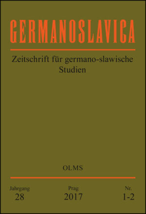 Germanoslavica. Zeitschrift für germano-slawische Studien. | Bundesamt für magische Wesen