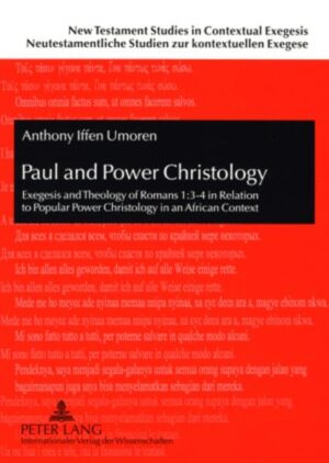 In the prescript of his Letter to the Romans, Paul proclaims the resurrection of Jesus Christ in power (Rom 1:3-4). The idea of power is dominant among present day Christians in Nigeria. It is, however, often misunderstood in a magic sense and detached from the fundamental Christian message. The book tries to investigate how Paul understands power in a Christian perspective and how this relates to contemporary ideas about religious power in Nigeria, in particular in Abuja, the Federal Capital Territory of Nigeria. The methods used are those of New Testament Exegesis and of sociological field work. The final conclusion serves as a basis for proposals with regards to an authentic power Christology among Christians in West Africa and beyond.
