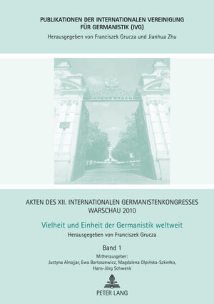 Akten des XII. Internationalen Germanistenkongresses Warschau 2010 | Bundesamt für magische Wesen