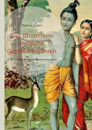 Richards Wilsons Geschichten stammen vorwiegend aus dem Ramayana und Mahabharata sowie aus anderen Quellen und erzählen auch die Legende von Buddhas Leben. Sie sind ein englischer Klassiker, der sich an Jugendliche richtet und daher die Geschichten vereinfacht. Dadurch erhalten sie ihre faszinierende Märchenhaftigkeit, ohne den tieferen Gehalt zu verlieren, und sind für jedes Publikum geeignet. 73 farbigen Illustrationen und 5 in schwarz-weiß veranschaulichen die mythologischen Erzählungen und bieten zugleich eine Auswahl von Werken von hoher künstlerischer Qualität wie die von berühmten Malern wie Frank Chayne Papé, Raja Ravi Varma, Balasaheb Pant Pratinidhi und anderen.