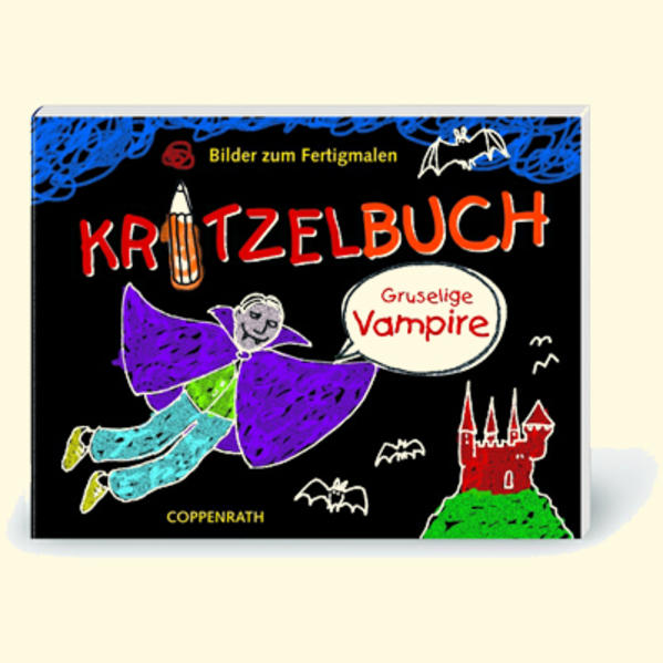 Kritzelbuch - Gruselige Vampire Bilder zum Fertigmalen (Verkaufseinheit) | Bundesamt für magische Wesen