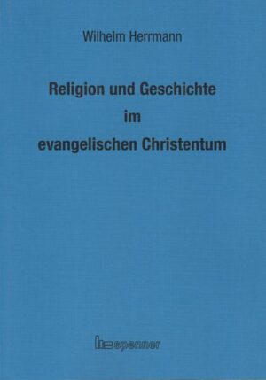 Wilhelm Herrmann (1846-1922) war einer der bedeutendsten Theologen des 19. und frühen 20. Jahrhunderts. Seine 1910 in Uppsala gehaltenen Vorlesungen über "Religion und Geschichte im evangelischen Christentum" werden hier erstmals in einer Rückübersetzung der schwedischen Buchfassung auf Deutsch zugänglich gemacht.