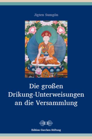Die großen Drikung-Unterweisungen an die Versammlung In seinen Unterweisungen widmet sich Jigten Sumgön (1143-1217), der Begründer der Drikung-Kagyü-Tradition, den Kernthemen der buddhistischen Lehre. Er spricht über die Zufl uchtnahme, die Entwicklung einer altruistischen Geisteshaltung, die verschiedensten Formen von abhängigem Entstehen, davon, wie Samsara und Nirvana aus dem eigenen Geist entstehen, wie es zum Erwachen von Hörern, Alleinverwirklichern und Buddhas kommt oder wie der richtige Umgang mit dem Lama aussieht. Die Texte bieten Gelegenheit, den mündlichen Unterweisungen im Nachhinein beizuwohnen. Dadurch werden sie zu einer großartigen Quelle, um die Lehren des Buddha im Allgemeinen und die der frühen Kagyü-Meister im Besonderen zu studieren.