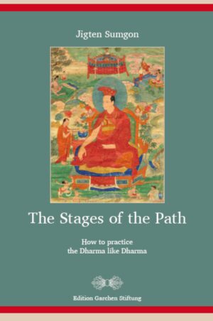 Kyobpa Jigten Sumgon (1143-1217), the founder of the Drikung Kagyu tradition, left a real treasure of instructions. Four of them were selected here to arrange them as “stages of the path” (lam-rim) teaching. Initially, “stages of the path” texts were differentiated into three types to provide different individuals with appropriate teachings for the entire path. For Jigten Sumgon, however, all stages of the path had to be included in every single session. The present texts are about how to rely on the spiritual friend, the three trainings, the six paramitas, the view of dependent origination, the path of abandoning the ten unwholesome behaviors, the stages of the bodhisattvas’ path, and other topics.