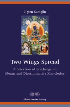 "Two Wings Spread" presents the first English translation of three essential texts by Jigten Sumgön (1143-1217), the founder of the Drikung Kagyu tradition. Formulated as replies to teaching requests posed by his students, these texts contain Jigten Sumgön’s explanations of the essential elements of the Buddhist path-from taking refuge in the Three Jewels to the highest attainment of perfect awakening. Based on the Buddha’s words, the teachings of his master Phagmodrupa, and his personal experience, Jigten Sumgön selects the most salient points of each topic, warns against common pitfalls, and thereby offers his readers guidance on the unmistaken path to buddhahood.
