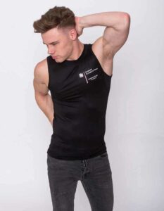 Actice Sportswear mit dem Bundesluirch - Tombo Men's Sleeveless T-Shirt TL 515 in Black