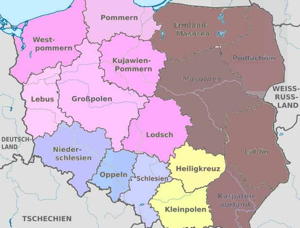 Vierte polnische Teilung: So wird Polen aussehen (Quelle: PiS)