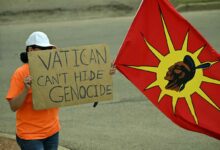 Kultureller Völkermord in Kanada durch die Katholische Kirche an indigenen Völkern (Foto: Patrick T. Fallon/AFP)