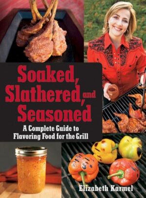 "Elizabeth Karmel was born in North Carolina, weaned on pulled pork, and has spice and smoke in her bones." --Steven Raichlen, author of The Barbecue! Bible and How to Grill Whether you're grilling hot-and-fast or barbecuing low-and-slow, knowing how to match foods with flavors will make you a bona fide backyard BBQ master. In Soaked, Slathered, and Seasoned, Elizabeth Karmel offers hundreds of savory and sweet flavorings to make the most of all your favorite foods--ribs, burgers, steaks, poultry, seafood, vegetables, and fruit--really, anything you can cook with fire and smoke! Karmel offers 400 fresh, creative recipes for marinades, brines, barbecue sauces, glazes, mops, salsas, jellies, dipping sauces, and even pestos and tapenades that range from classic (Garlicky Lemon Marinade, Irene's Hot Pepper Jelly) to innovative (Fresh Cherry-Horseradish Relish, Roasted Garlic and Shallot Jam) and from sophisticated (Merlot Wine Steak Sauce, Pumpkin Butter Barbecue Sauce) to just plain fun (Elvis Is in the House Sauce, This Swine Is Mine Beer Mop). With tempting color photos throughout the book and a dazzling array of recipes, Soaked, Slathered, and Seasoned will inspire you for years to come and make anything you grill exciting, fresh, and delicious.