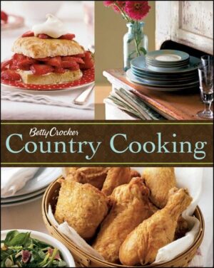 Betty Crocker Gives You the Best of Country Cooking Everyone loves country cooking-the classic, soul-satisfying dishes like the ones grandma used to make. Now Betty Crocker has collected recipes for 350 of these old-fashioned favorites, updated and streamlined for today. Drawing on country cooking traditions from the heartland to the coasts, these standout dishes offer lots of hearty, homey flavor, but don't take a lot of time or effort to put on the table. Inside, you'll find everything you need to reconnect with down-home comfort foods-and create soul-satisfying meals that your family will love. Open the book for: * Nearly 100 tasty breakfast and lunch choices, including Country Egg Scramble, Caramel-Pecan Sticky Rolls and Grilled Three-Cheese Sandwiches * More than 150 homespun main dishes and sides, from Fried Chicken and Beef Brisket Barbecue to Old-Fashioned Coleslaw and Traditional Corn Bread * More than 80 dessert favorites, such as Chocolate Chiffon Icebox Cake, Peach Ice Cream, Shaker Sugar Pie and Oatmeal Spice Cake with Browned Butter Frosting * "Country Cooking Wisdom" tips throughout that share time-tested kitchen tricks * Nearly 100 evocative color photographs that celebrate the glories of country cooking