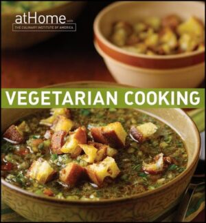 A new edition in the "At Home" series featuring hundreds of delicious vegetarian recipes from the kitchens of the CIA Whether for environmental, political, or health reasons, millions of Americans now follow a vegetarian or vegan lifestyle. But giving up meat doesn't mean having to give up delicious eating. Vegetarian Cooking at Home with The Culinary Institute of America provides 200 delicious meat-free recipes of the quality and sophistication that the CIA is known for. You'll find everything you need here to create incredibly flavorful vegetarian meals, including starters and sides