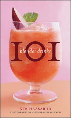 A new addition to the popular 101 Cocktails series Frozen drinks make a great summertime treat for backyard barbecues and rooftop parties, but many people forget that there are far more options than just frozen margaritas, daiquiris, and piña coladas. 101 Blender Drinks includes all the classics, but also shows you how to turn your favorite cocktails into icy cold, refreshing frozen delights-Cosmopolitans, sangrias, bellinis, and mojitos can all be converted to frozen treats. There's also plenty of creative, one-of-a-kind creations like Yuzu Cucumber Freeze or Guava Lava Passion. But there are far more options than just drinks with alcohol. What about a cold frozen dessert like Frozen Oreo Cookie or Cool Caramel Flan? Frozen drinks are a great way to cool down during the summer heat. This book offers creative, refreshing options that go far beyond the classics. * 101 recipes illustrated with brilliant four-color photographs throughout * Recipes emphasize fresh fruits, herbs, and other ingredients for bold and fresh tasting frozen drinks * Author Kim Haasarud is a James Beard honored mixologist and the founder of Liquid Architecture, a Los Angeles-based beverage consultancy With creativity, imagination, and plenty of ice, 101 Blender Drinks will keep your summer get-togethers fun and refreshing.