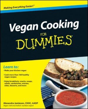 An authoritative resource on making delicious, healthy vegan-friendly meals Veganism is a lifestyle abstaining from the consumption of meat, poultry, dairy products, eggs, and all foods originating from animals. The perfect companion to Living Vegan For Dummies, Vegan Cooking For Dummies provides vegans, and those thinking about becoming vegan, with more than 100 healthy and hearty vegan recipes. * Features vegan recipes including entrees, appetizers, desserts, sweet treats, snacks, and lunchbox fare * An 8-page insert showcases full-color photos of many of the book's recipes * Offers parents a helping hand in making vegan-friendly dishes for their whole family Vegan Cooking For Dummies is a great way to maintain a healthy, balanced vegan diet!