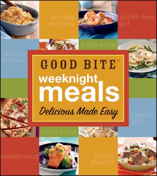 Easy everyday recipes from America's favorite food bloggers One of the country's fastest growing cooking websites, Good Bite has a simple mission--to bring together the Internet's best food bloggers and give them a platform to showcase their favorite everyday recipes in short, entertaining videos. Now, Good Bite Weeknight Meals compiles 120 recipes for quick and delicious family dinners from the site's most popular contributors: Andrea's Recipes - Andrea Meyers Weelicious - Catherine McCord Southern Plate - Christy Jordan White on Rice Couple - Diane Cu and Todd Porter Simply Recipes - Elise Bauer Steamy Kitchen - Jaden Hair Picky Palate - Jenny Flake Dinner with Julie - Julie Van Rosendaal Kath Eats - Kath Younger Our Best Bites - Kate Jones and Sara Wells Laura's Best Recipes - Laura Levy Recipe Girl - Lori Lange No Recipes - Marc Matsumoto Coconut & Lime - Rachel Rappaport Gluten-Free Girl - Shauna James Ahern and Daniel Ahern Matt Bites - Matt Armendariz With mouthwatering full-color photographs from Matt Armendariz of Matt Bites and fully taste-tested recipes for any and every night, Good Bite Weeknight Meals offers inspiration and cooking wisdom to turn any dinner into a special occasion. * One of the most popular food and cooking blogs on the Internet, Good Bite receives between 2 and 3 million visitors each month * Includes contributions from the voices behind such popular blogs as Gluten-Free Girl, Picky Palate, Steamy Kitchen, and Simply Recipes * Features 120 easy and delicious recipes