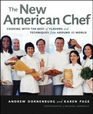 America's leading authorities on ten influential cuisines offer a master class on authentic flavors and techniques from around the world Today's professional chefs have the world to use as their pantry and draw freely on a global palette of flavors. Now Andrew Dornenburg and Karen Page bring together some of the foremost culinary authorities to reveal how to use different flavors and techniques to create a new level of culinary artistry. Mario Batali, Daniel Boulud, Alain Ducasse, Paula Wolfert, and many others share the foundations of ten influential cuisines: * Japanese * Italian * Spanish * French * Chinese * Indian * Mexican * Thai * Vietnamese * Moroccan Packed with information, ideas, and photographs that will inspire every cook, The New American Chef shares a mouthwatering array of nearly 200 authentic recipes, including Honey Spare Ribs from Michael Tong of Shun Lee Palace, Gazpacho Andaluz from José Andrés of Jaleo, and Steamed Sea Bass with Lily Buds from Charles Phan of The Slanted Door.