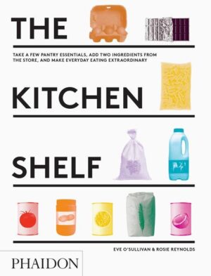 From a handful of ingredients from your kitchen shelf and a couple of fresh ones from the store, you can create 100 amazing recipes. With a perfectly stocked kitchen shelf, you just need to pick up two ingredients from the store and you can make a delicious meal. The Kitchen Shelf is packed with recipes and information on how to have a perfectly stocked "kitchen shelf" so when you head home after a long day, all you need to do is pick up a couple of ingredients and you can be sure you have everything required to make a delicious meal. It is an excellent way to build up your repertoire in the kitchen and pick up on the bargains of the day in the shop or market. There are 30 shelf essentials of which there are 10 "key" essentials: A can of chickpeas, a bag of rice, a can of tomatoes, a bag of flour, a jar of peanut butter, a box of eggs, a bag of pasta, a can of coconut milk, a bar of chocolate, and a bottle of milk. With handy tips and simple techniques, the home cook will feel confident to swap ingredients and create new dishes to share with friends. Ultimately, it is a staple book for the kitchen: reliable recipes, no-fuss shopping and fantastic photographs of the finished dishes.