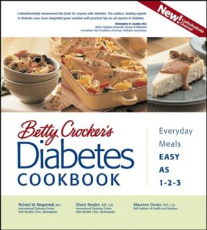 At last! This special cookbook puts flavor and choice back on the menu for people with diabetes and their families Betty Crocker, America's most trusted friend in the kitchen, has teamed up with the International Diabetes Center (IDC)--one of the leading medical centers--to create an indispensable source of easy-to-make recipes and up-to-the-minute food and nutrition information for the growing numbers of people who have diabetes, more than 15 million of them. Here is the first cookbook to include recipes featuring Carbohydrate Choices--the new, simplified approach to meal planning recommended by the American Diabetes Association. For people who find diet exchanges too hard, too limiting or too much work, this new method is a real breakthrough. Each of the book's 140 recipes shows the number of Carbohydrate Choices per serving, so that planning the rest of the meal is easy. From Old-Time Beef and Vegetable Stew to Creamy Vanilla-Caramel Cheesecake, the recipes are made with everyday ingredients, including sugar. No food groups or ingredients are left out, so there's no need for anyone to feel deprived or restricted to a special diet. Food exchanges are also included, making it easy for those who still count calories. Betty Crocker's Diabetes Cookbook is also packed with expert medical and nutrition tips from Dr. Richard Bergenstal, an endocrinologist and diabetes doctor, and two registered nurses--invaluable for the newly diagnosed as well as for those who have been coping with diabetes for years. Throughout the book, real-life advice from people who have diabetes offers inspiration and great ideas on dealing with this chronic disease. When it comes to eating and living with diabetes, people need guidance and advice they can trust.