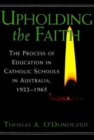 Notwithstanding the lack of substantial state aid for nearly one hundred years, the Roman Catholic Church in Australia was successful not only in maintaining but also in expanding an educational sector independent of state educational systems. Upholding the Faith is concerned with what was distinctive about education in Catholic schools in Australia during the period between 1922 and 1965. The background is the private nature of Catholic education, which resulted in great freedom for the Church at the level of school management and administration. The main focus, however, is on the fact that such freedom was sought and maintained, albeit at enormous financial and human expense, so the Church could shape the process of education in distinctive ways. Four features of this process are examined: schooling took place within an authoritarian framework