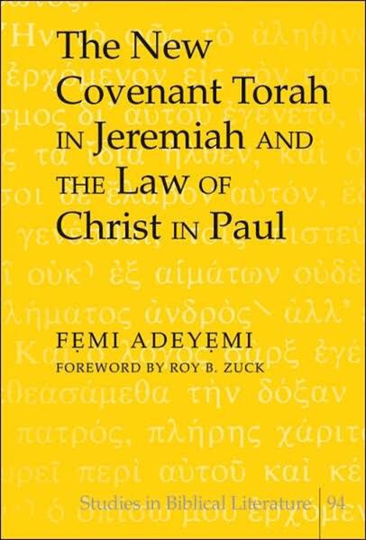 This book deals with the identity of the Torah that Yahweh promised he would write on the hearts of New Covenant participants, as prophesied in Jeremiah 31:33 and understood later in New Testament times by Paul. This theological and exegetical monograph is an invaluable reference work and textbook for all theological seminaries and Christian religious departments of universities worldwide. Pastors and virtually all Christians interested in reading or researching Paul and the subject of Gospel/law controversy in biblical studies will benefit from it. The book’s investigative study of the history of interpretation of the church’s teaching on the subject from the early church to modern theological era, and Second Temple Judaism’s writings on the topic, is unsurpassed. No work currently existing on this subject can compete with this book’s historical survey and exegetical analysis, reading Jeremiah and Paul contextually on the issue.