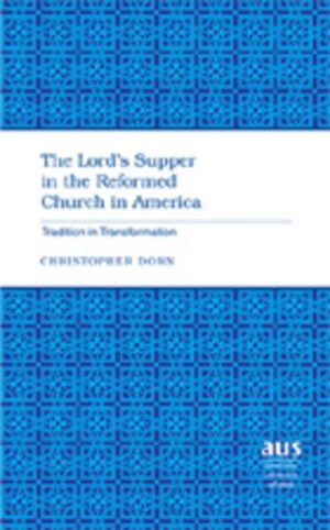 In The Lord’s Supper in the Reformed Church in America: Tradition in Transformation, Christopher Dorn eloquently narrates the evolution that the celebration of the Lord’s Supper has undergone in the Reformed Church in America (RCA). Building on the work of scholars who have chronicled this history in the period spanning the sixteenth through the nineteenth centuries, Dorn extends the narrative into the twentieth century. He shows how the liturgical and ecumenical movements in this century created a climate in the RCA for liturgical research and reform-a climate that stimulated its leaders to reflect seriously on the formulation of its liturgy and their understanding of its use. In the last two chapters, he convincingly demonstrates how this process led to a reconception of the nature and meaning of the celebration of the Lord’s Supper.