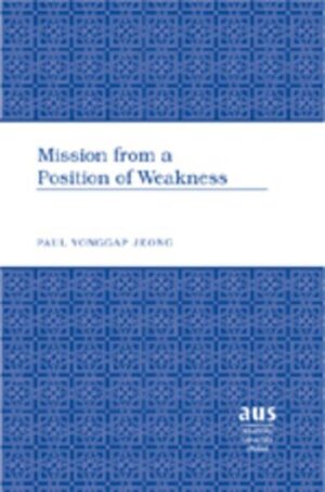 This book deals with mission from a position of weakness from the perspective of Kingdom of God missiology. Both in the Bible and history, God’s power in mission is manifested through the weakness of the cross of Jesus and of his disciples in any era. In this book, the author asserts that the principles of mission from a position of weakness should be the foundational and guiding value for mission of the whole Church of Christ.