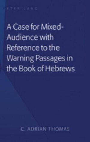 A Case for Mixed-Audience with Reference to the Warning Passages in the Book of Hebrews discusses the nature of the warnings in Hebrews and how these warnings relate to the theological question of the eternal security of believers. The main argument is that these warnings are intended to target a particular segment of the author’s community, about whose appropriation of and subsequent attitude toward the Christian message he was deeply concerned. That is to say, while the book of Hebrews is addressed as a message of encouragement to the community as a whole, its warnings are aimed at a certain element in the community whose salvation is threatened by a possible dangerous course of action. The book implies that while the author is persuaded that the majority in the community are genuine believers, there are some about whose salvation he doubts