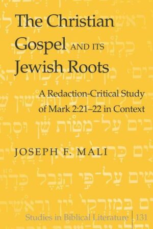 The Christian Gospel and Its Jewish Roots goes against the tendency to interpret Scripture in ways that separate Christianity and Judaism. Through a redaction-critical analysis of the two sayings on the «new» and the «old» (Mark 2:21-22), the author argues that Mark does not leave his readers with a complete break between Jesus and his Jewish heritage. Rather, the Evangelist opens a ray of hope that the gospel and its Jewish soil are ultimately reconcilable, not fatally antagonistic. With thorough and incisive study, this work reaches the conclusion that standing at the literary center of the controversy series (Mark 2:1-3:6), the location of the two sayings on «new» and «old» (Mark 2:21-22) corresponds to their function of making a condensed statement for Mark, the Evangelist, of the meaning and impact of the whole conflict section.