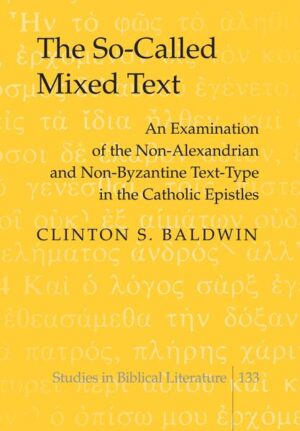 In recent years, a number of scholars have identified a text-type in six of the books of the Catholic Epistles that they have called «mixed.» The So-Called Mixed Text: An Examination of the Non-Alexandrian and Non-Byzantine Text-Type in the Catholic Epistles is concerned with a comprehensive identification and evaluation of this so-called mixed text-type. This mixed category, if supported by empirical investigation to be more original than the Alexandrian and Byzantine texts, could necessitate the re-evaluation of these established text-types and also the re-evaluation of the designation «mixed» attributed to this group. In pursuit of this objective, Clinton S. Baldwin undertakes an in-depth study of this mixed phenomenon by studying 407 Greek manuscripts of the Catholic Epistles. Having identified 13 mixed groups across the Catholic Epistles, it is shown that the weighted value of this mixed category is negligible in terms of uncovering the earliest originals. Also of significance to this study is the use of factor analysis for the classification of New Testament Greek manuscripts. The reliability of factor analysis is demonstrated by another vital contribution of this study: the classification of the manuscripts of the Epistle of Jude, a book which hither-to-fore had not been comprehensively classified. Most of the manuscripts classified by factor analysis have later been confirmed by a modified form of the Claremont Profile Method. Finally, The So-Called Mixed Text demonstrates that the evolution of the New Testament text, which began in the earlier centuries, continued into the Middle Ages.
