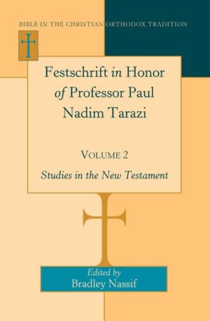 This book, the second of three volumes dedicated to Professor Paul Nadim Tarazi, includes contemporary essays on the New Testament. The topics offer a rich array of exegetical studies related to the life and teachings of Jesus and the apostle Paul. Coming from America, the Middle East, and Eastern Europe, the contributors to Volume 2 of the Festschrift in Honor of Professor Paul Nadim Tarazi have gathered to advance the scholarly vision of Professor Paul Nadim Tarazi.