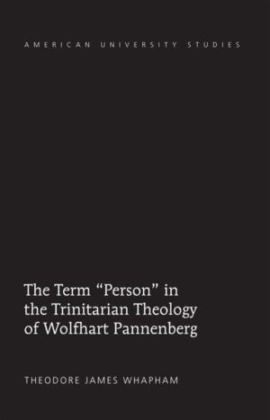 The term «person» has been important in the development of the doctrine of the Trinity. Modern uses of the word, however, have changed drastically its meaning and have raised serious questions about the lasting significance of the definition of the Trinity produced by the controversies of the patristic era. For this reason, some modern theologians have argued in favor of rephrasing traditional formulas, particularly the Trinitarian formula of one God in three persons. Others have contended that the term «person» should be retained in Trinitarian theology, because the modern notion of an individual center of consciousness and action helps to express the relationships among the Father, Son, and Holy Spirit. This book analyzes and evaluates the Trinitarian theology of Wolfhart Pannenberg (1928-) and the importance that he attributes to the term «person.» In addition, this study provides an overview of key themes in the systematic expression of his theology in general and summarizes his treatment of the term’s use throughout the history of Trinitarian theology. The crucial discussion in the present work takes the form of an analysis of Pannenberg’s Trinitarian theology and his use of the term «person» with particular emphasis on the way this material is developed in his systematic theology. The final chapter evaluates the contribution, importance, and influence as well as strengths and weaknesses of Pannenberg’s thoughts on the debate over the use of the term «person» in Trinitarian theology.