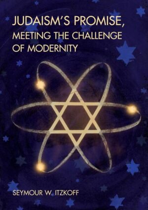 Judaism’s Promise, Meeting The Challenge Of Modernity follows Seymour W. Itzkoff’s well-received three-book series, Who Are the Jews? Judaism’s Promise, confronts the many revolutions that have reshaped Judaism over the centuries allowing it and its people a path of leadership into the modern world. It takes the writings of the Torah, Holy Scriptures, and Talmud seriously as exemplars of the human search for civilizational and moral intellectuality. The book’s basic concern is with the withering of Judaism as a force in contemporary Western civilization. Sadly millions of Jews have left the faith. Others venture forth only hesitantly into a synagogue, now a bastion of fossilized ritual and conspicuous consumption. These millions needed more from the orthodoxy, and this book attempts to show them the way back by giving renewed life to the heritages of Judaism, and, consequently, to its meaning for the modern world. Judaism’s Promise argues for a return to the synagogue’s originating Hellenistic commitment «to come together» in intellectual and moral study. As Rabbi Mordecai Kaplan argued, Judaism must once more become in the 20-21st century the civilization that it once represented to the wider world, and not a fossilized ceremonialism.