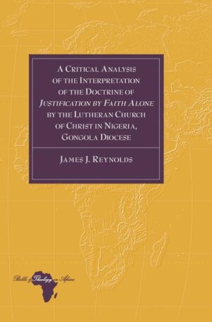 Within the context of the Lutheran Church in Nigeria, Gongola Diocese, this book examines the issues of the interpretation, transmission, and appropriation of the doctrine of justification by faith alone. Using contextualization as the main tool in this exploration, James J. Reynolds argues that intercultural communication holds the key to unlocking how effectively and appropriately these three engagements with theology are executed. The Lutheran church, and indeed most Protestant denominations, assert that justification by faith alone is the cardinal doctrine of Christianity. Scholars, however, are concerned that there is a great level of ignorance among members and misappropriation of justification by faith alone in the lives of members of these denominations. To investigate these underlying factors, three theories are used as a framework with which to test the church’s interpretation of this doctrine: gospel and culture in dialogue, translatability, and contextual theological education programmes for the training of both clergy and laity. In order to initiate this process, the gospel and culture must engage in dialogue through a viable and contextual theological education programme for the training of both clergy and the laity. The Lunguda practice of ntsandah provides an ideal entry point for a proper informed interpretation of justification by faith alone. Ultimately, the author argues that the employment of intercultural communication in transmitting the message of justification by faith alone will be successful in helping address this problem.
