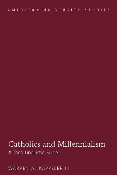 Philosophers of religion such as Mark Kingwell regard millenarian dreams as humanity’s most powerful hopes for transformation, transcendence, apocalypse, and utopia. In Catholics and Millennialism: A Theo-Linguistic Guide, Warren A. Kappeler III explores the insights of critical discourse theory to examine the impact of millenarian groups upon Catholics. He examines theo-linguistic practices among present-day Catholics through allegorical interpretation, fundamentalism, and neo-literalism. Utilizing surveys of pre-millennial movements as revealed in academic research by Michael Cuneo, William Dinges, and Sandra Zimdars-Swartz, as well as post-millennial collaboration by progressive Catholics such as Hans Küng, Matthew Fox, and Karen Armstrong