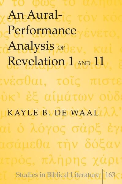 This book breaks fresh ground in the interpretation of the Apocalypse with an interdisciplinary methodology called aural-performance criticism that assesses how the first-century audience would have heard the Apocalypse. First-century media culture is probed by assessing the dynamics of literacy, orality, aurality, and performance in the Gospels, parts of the Pauline corpus, and also Jewish apocalyptic literature. The audience constructs of informed, minimal, and competent assist the interpreter to apply the methodology. Sound maps and an aural-performance commentary of Revelation 1 and 11 are developed that analyze aural markers, sound style, identity markers, repetition, themes, and the appropriation of the message by the audience. The book concludes by examining the sociological, theological, and communal aspects of aurality and performance and its implications for interpreting the Apocalypse.