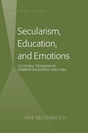 Secularism, Education, and Emotions: Cultural Tensions in Hebrew Palestine (1882-1926) aims to explore the sources of secularism, its social and emotional significances, its various expressions, and its thorny frictions with different religious environments during the first decades of modern settlement of Jews in Eretz-Israel (Palestine). Accordingly, this book develops four main concepts about secularism in Eretz-Israel: (1) Secularism was, in large part, a reaction against religion