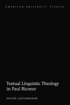 In this work, Xavier Lakshmanan argues for a textual linguistic approach to Christian theology. The book takes its shape in conversation with Paul Ricœur’s philosophical thought, demonstrating how Ricœur’s hermeneutic philosophy can inform the way Christians interpret and appropriate biblical narratives without delimiting the potential of the text or eroding the distinctiveness of its language. The text can be appropriated in ways that address the fundamental questions of life. New meanings are constantly generated from the same text in order to describe and redescribe existence, and form human identity. The self is linked inseparably with narrative