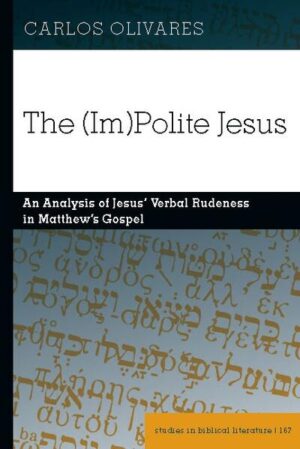 This book is an informed, focused, deep, and creative analysis of the topic of (im)politeness applied to Jesus in Matthew’s Gospel, with in-depth conclusions and analysis about the Matthean Jesus’ (im)politeness. This study utilizes innovative methodological approaches regarding the analysis and interpretation of the subject in Matthew’s Gospel, finding similarities with the language and (im)polite engagements of other first-century Greco-Roman characters and the Matthean Jesus in similar contexts. The (Im)Polite Jesus would make an excellent addition for studies on Matthew’s Gospel or courses focused on biblical studies, biblical literature, biblical hermeneutics, methodologies, and in discussions about exposing interpreters’ cultural biases when addressing the topic of (im)politeness.