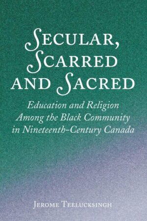 Secular, Scarred and Sacred: Education and Religion Among the Black Community in Nineteenth-Century Canada focuses on the paternal yet exclusionary role of Protestant Whites and their churches among refugee slaves and free Blacks in nineteenth-century Upper Canada—many of whom had migrated to Canada to escape the dreaded system of slavery in the United States. This book contends that White Protestant churches provided organizational, social and theological models among Black communities in Canada. Author Jerome Teelucksingh further explores how Black migrants seized the educational opportunities offered by churches and schools to both advance academically and pursue an ideal of virtuous citizenship that equipped them for new social challenges.