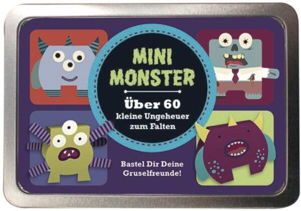 Falte und bastle Deine eigenen Mini- Monster. Erfinde und gestalte Deine eigene gruselige Truppe.