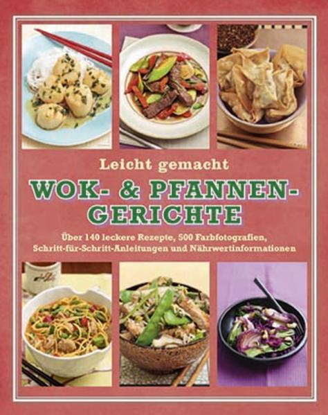 Wenn Sie leckere, fantasievolle und gesunde Gerichte kochen möchten, die dazu noch frisch auf den Tisch kommen sollen, dann ist dieses liebevoll gestaltete Buch perfekt für Sie. Entdecken Sie die ganze kulinarische Vielfalt Asiens in über 140 Wokgerichten. Hier finden Sie sowohl tolle Rezepte für Pfannengerührtes, Gedämpftes und Geschmortes als auch köstliche Vorschläge für Currys, Salate und Suppen. Neben der ausführlichen, klaren Schritt-für-Schritt-Anleitung mit genauen Bildern enthält jedes Rezept nützliche Nährwertangaben zur ausgewogenen Ernährung. Wir verraten Ihnen außerdem tolle Tipps und Tricks der Profiköche zu vielen Küchenthemen.