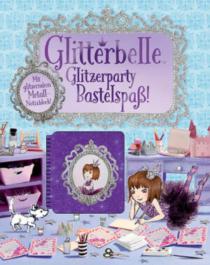 Glitterbelle veranstaltet im Schloss eine Übernachtungsparty… und Du bist herzlich eingeladen! Mach mit, wenn Glitterbelle und ihre allerbesten Freundinnen Glimusine und Angelina funkeltastische Kleider entwerfen, Kronen basteln, sich Partyspiele ausdenken und noch vieles mehr. In diesem liebevoll illustrierten Buch kann jedes Mädchen, das selber auch gerne einmal eine Prinzessin wäre, an Glitterbelles Abenteuer teilhaben: beim Lesen, Ausmalen, Rätseln und Nachbasteln. Mit einem superglitzerigen Notizblock aus Metall! Empfohlen ab 6 Jahren Weitere Informationen zu Glitterbelle und der Illustratorin Harriet Muncaster finden Sie unter www.glitterbelle.com