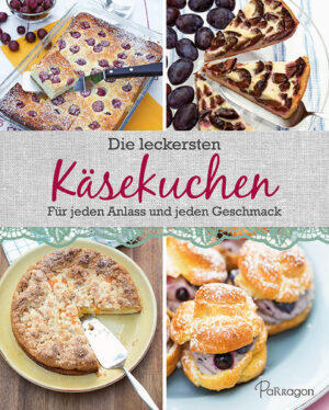 Käsekuchen sind immer ein Hochgenuss! Von A wie Aprikosen-Cheesecake bis Z wie Zupfkuchen - ein feiner Käsekuchen bringt Ihre Gäste und Familie ganz bestimmt ins Schwärmen. Patrik Jaros (erfolgreicher Sterne-Koch, Foodstylist und Autor zahlreicher Kochbücher) hat die leckersten Käsekuchenrezepte gesammelt und diese um viele neue Varianten ergänzt. Alle Rezepte sind leicht verständlich geschrieben, ansprechend bebildert und mit Tipps und Wissenswertem abgerundet. Wählen Sie aus 40 herrlichen Backideen für jeden Anlass und jeden Geschmack.