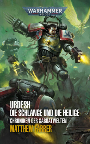 Die Welt Urdesh brennt. Der Rauch des Krieges vermischt sich mit dem der zahlreichen Vulkane. Wracks verstopfen die Fabrikstädte und die Weiten der Meere. Solange die Krieger des Imperiums Urdesh nicht aus dem Griff des Anarchen befreien können, steht das Schicksal des Kreuzzugs in den Sabbatwelten auf Messers Schneide. Auf diesen aschgrauen Schlachtfeldern erhalten Bruder- Captain Priad und Trupp Damocles einen Auftrag. Sie sollen eine der wichtigsten Waffen des Imperiums beschützen: die Beati, die Reinkarnation der Heiligen Sabbat, deren Anwesenheit auf Urdesh die Armeen des Imperiums inspiriert und stählt. Doch der Feind hat ganz eigene Pläne für die Heilige und im Angesicht der Bosheit des Anarchen und der Mächte des Warp brauchen die Space Marines vom Orden der Iron Snakes womöglich selbst ein Wunder, um ihre Mission zu erfüllen. Ein Space Marines Roman